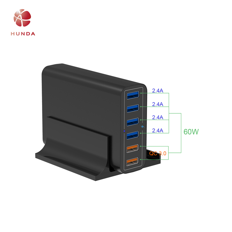6-портовые настольные зарядные устройства-HDD10T